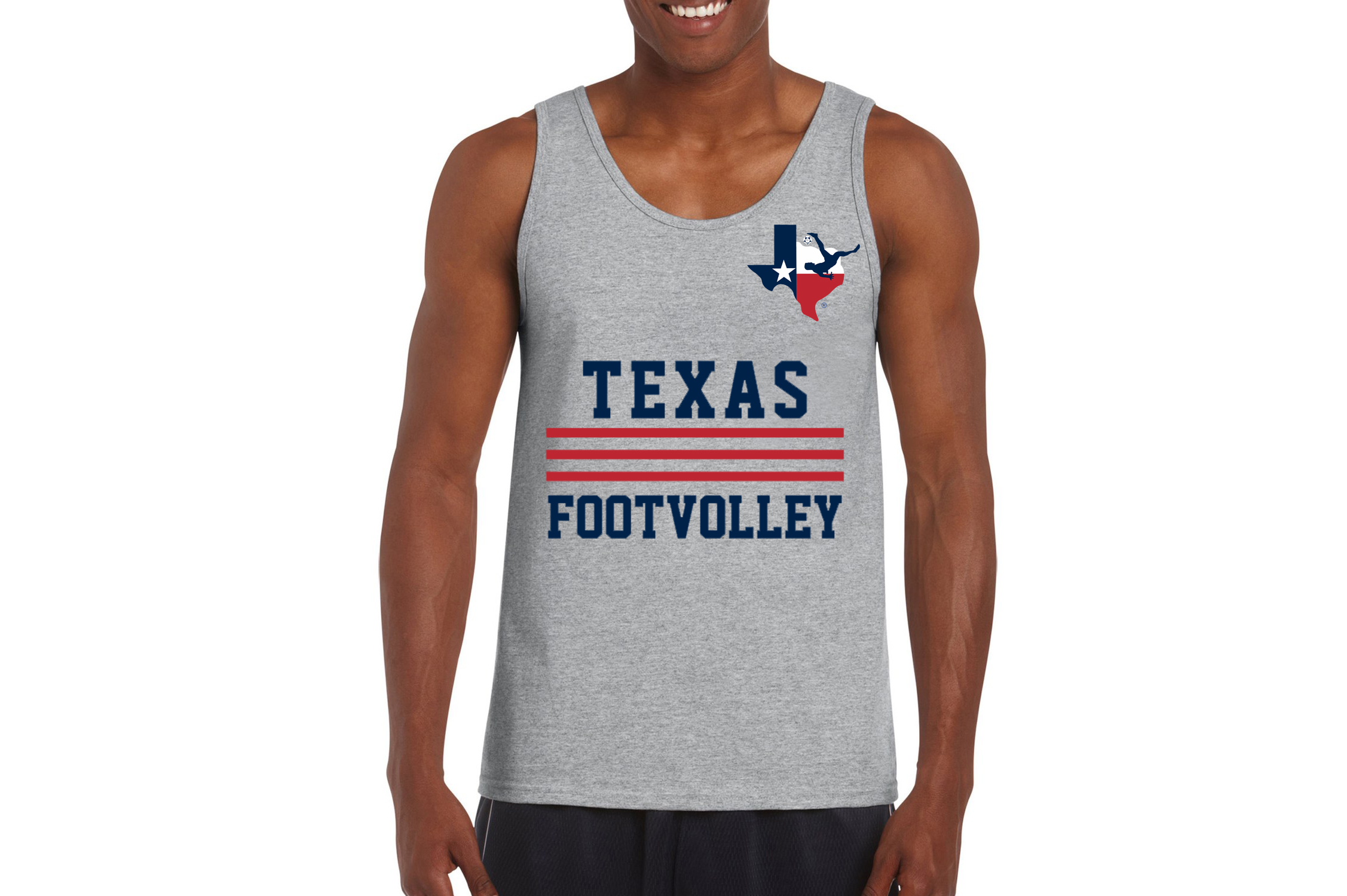 Grey Tank Top - Texas Footvolley